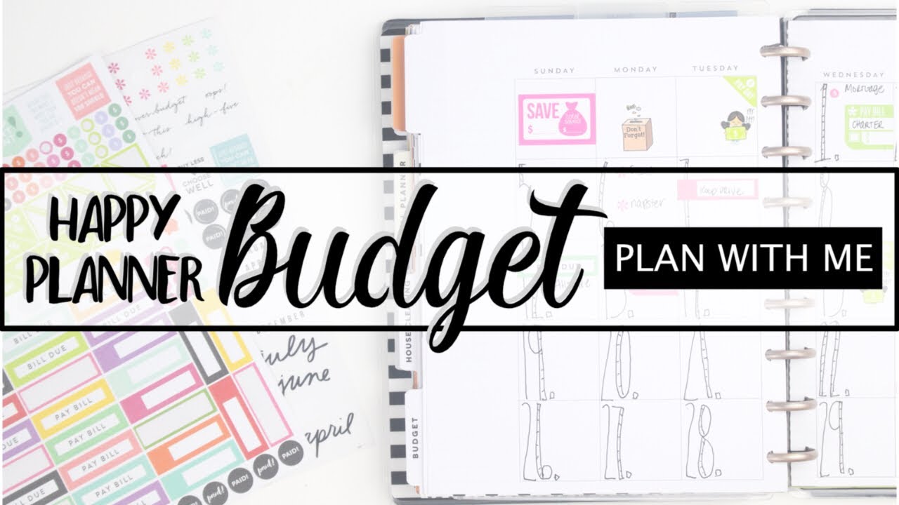 Plan With Me! Budget Edition! 💵💳Classic Happy Planner | MAMBI | AtHomeWithQuita