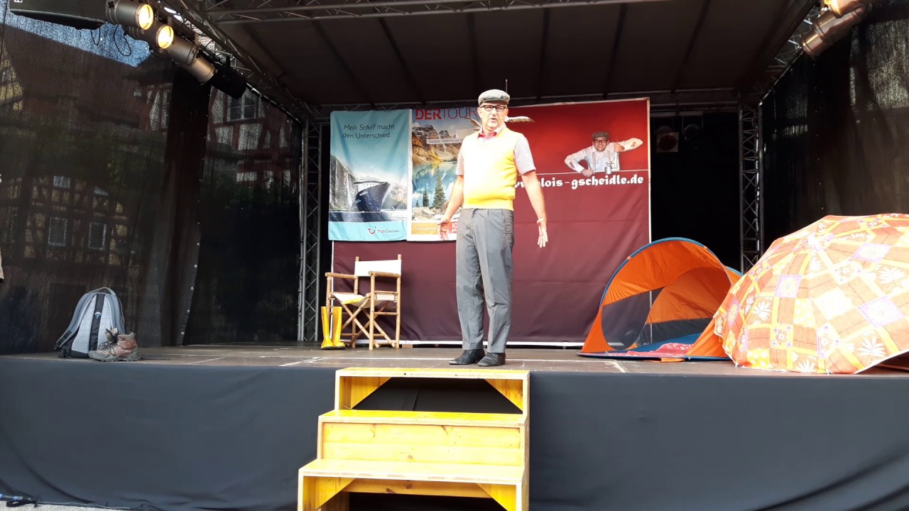 Alois Gscheidle // über Urlaubsplanung // Auftritt Niedernhaller Kulturwoche Teil 1 02082017