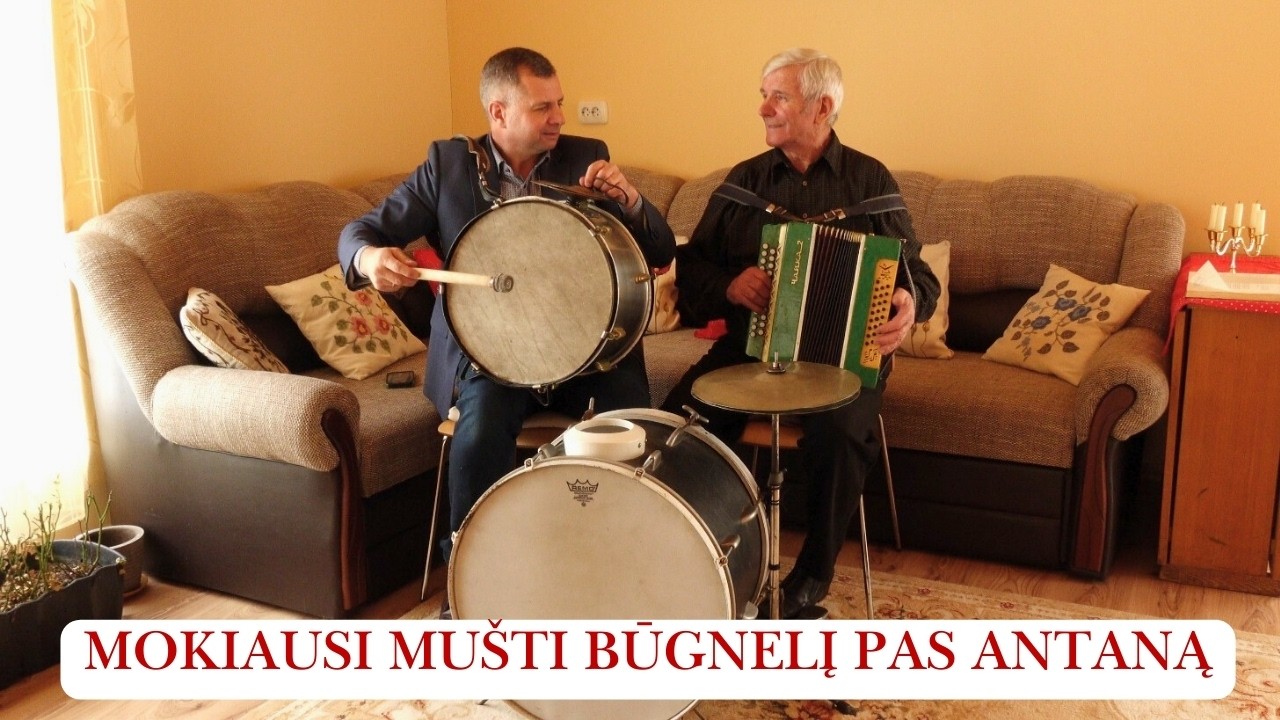 Mokiausi mušti būgnelį pas Antaną.