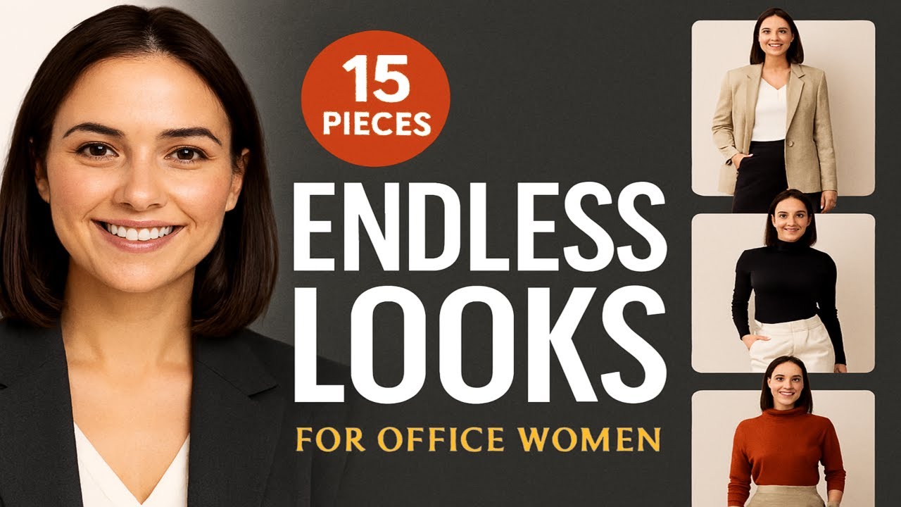 15 Pieces, Endless Looks The Effortless Capsule Wardrobe for Office Women 💼👗