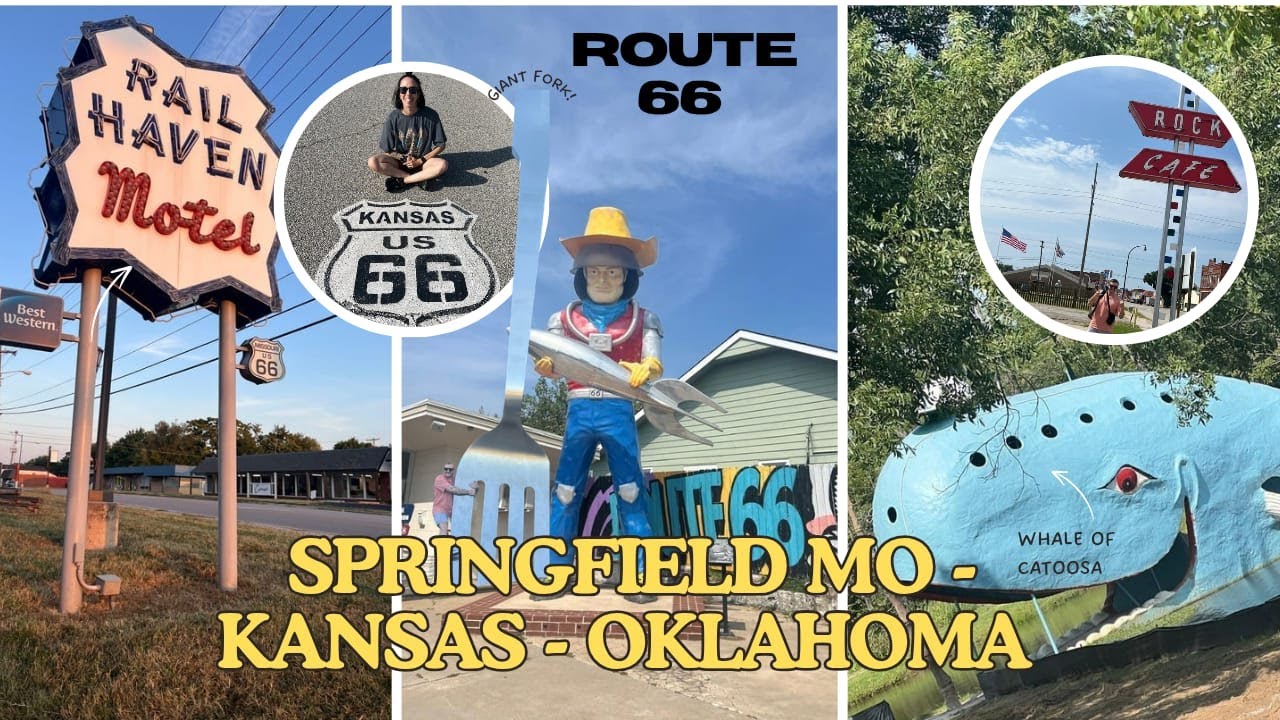 ROUTE 66 | SEPT 2025 | DAY 5 | Springfield Missouri - Kansas - Oklahoma City | Road Trip