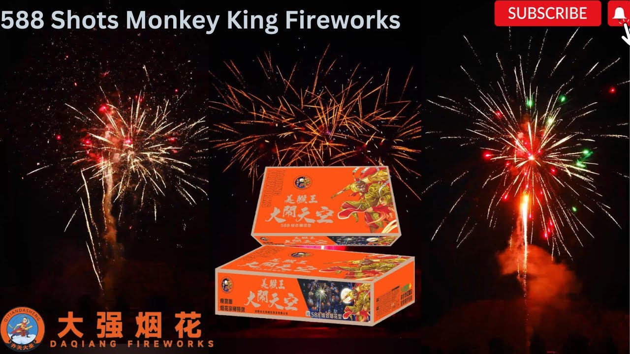 588 Shots Monkey King Fireworks Cake 2023 | 588发 大闹天空