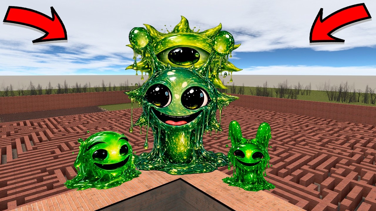 Sprunki Mr. Sun, Simon, Pinki, Toxic Phase Radioactive Nextbot in Gmod