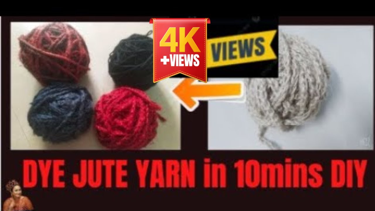 How to DYE Jute Rope | Easy Process To DYE At HOME- 100% Long Lasting