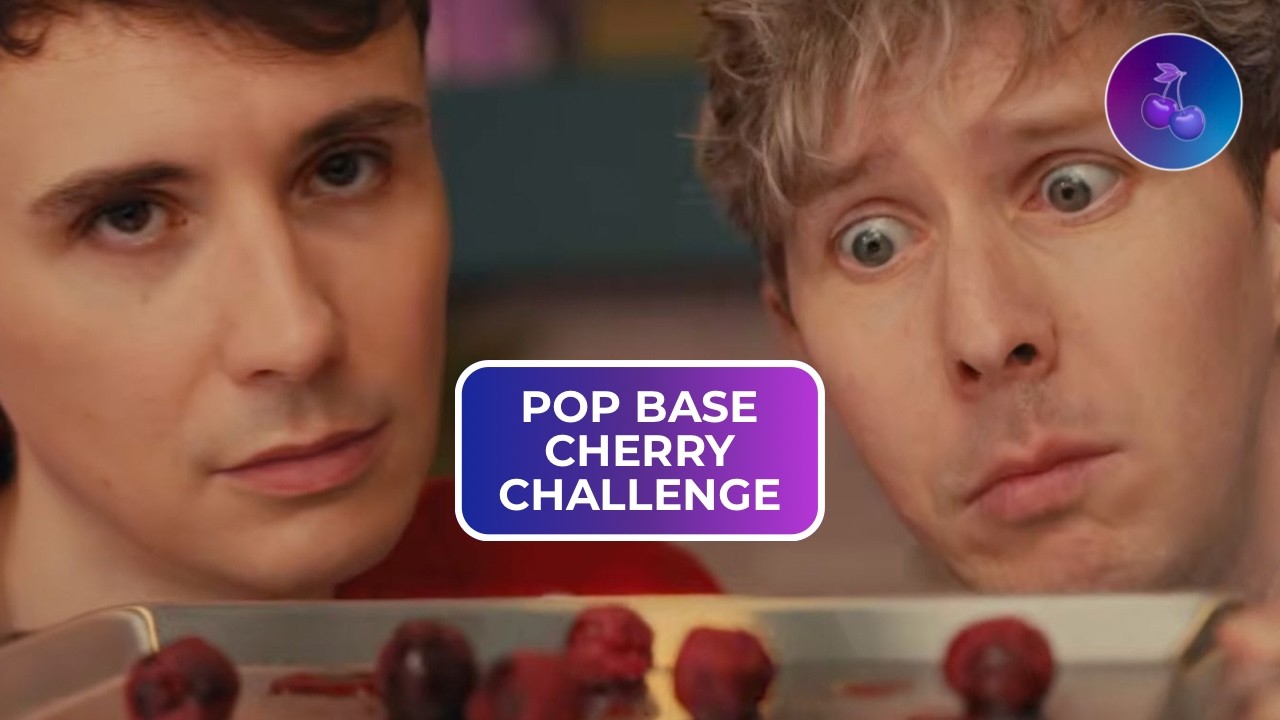 Dan and Phil take the Pop Base Cherry Challenge