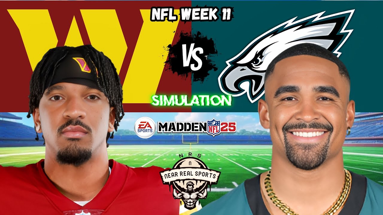 COMMANDERS vs EAGLES | NFL WEEK 11 | MADDEN 25 PREDICTIONS