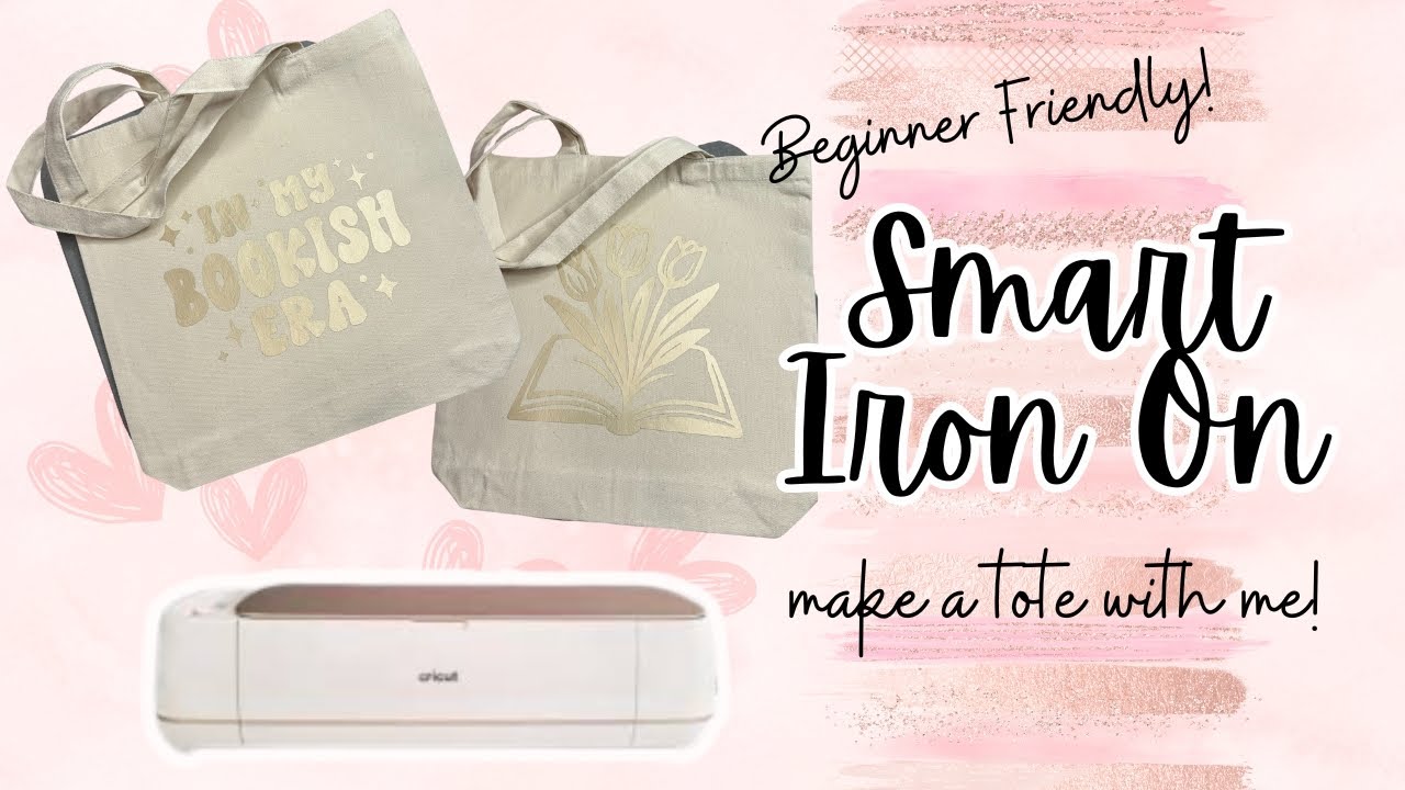 BEGINNER Friendly!  Smart Iron On with Cricut Maker 4!  Make a Tote Bag with Me!