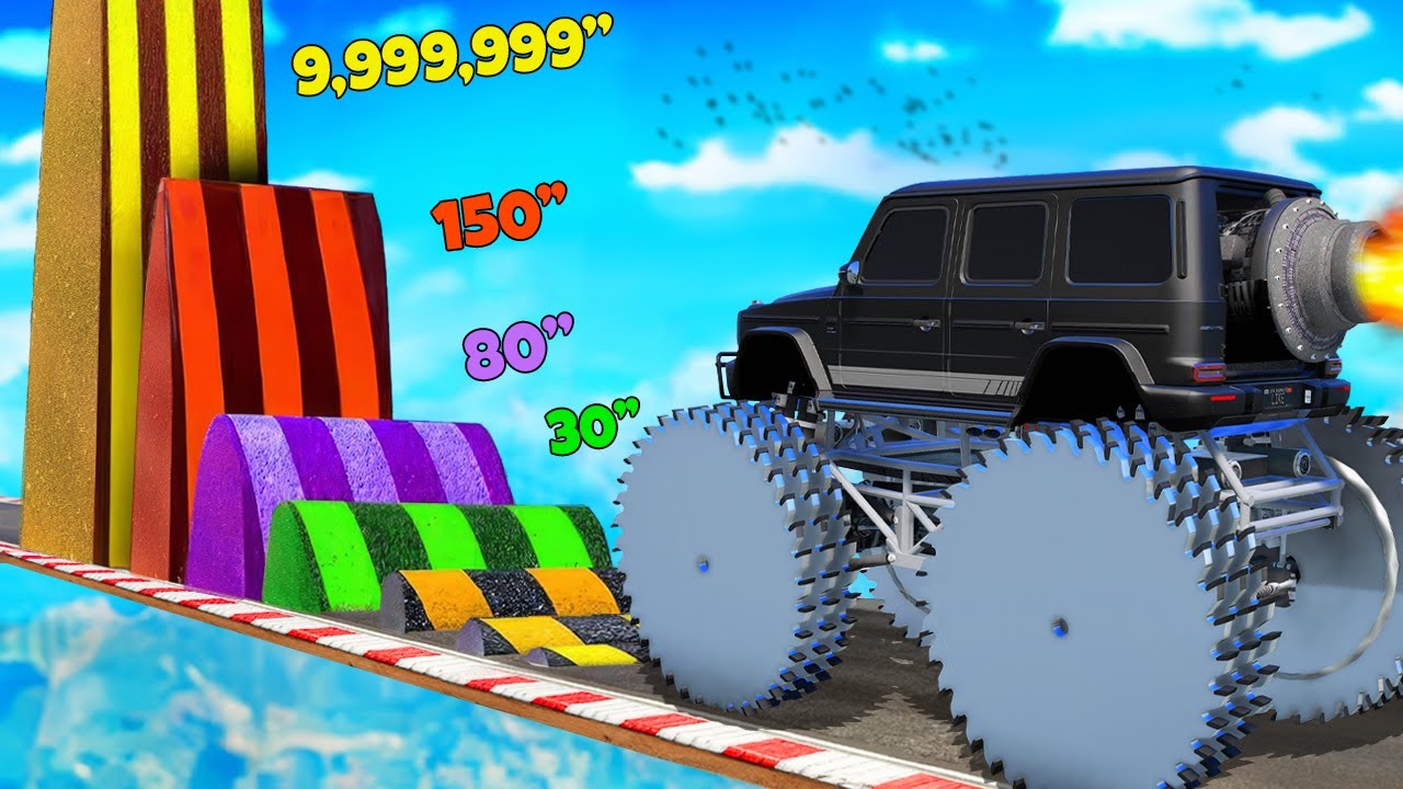 Testing Cars vs HUGE Speed Bumps in GTA 5!