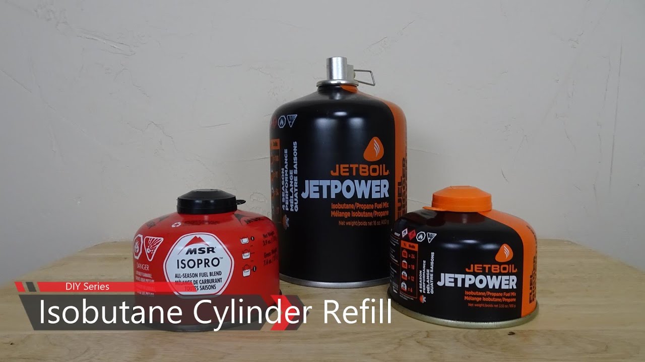 Isobutane Fuel Cylinder Refill..Backpacking Fuel