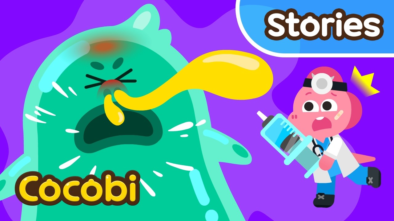 Slime Monster&rsquo;s Sick Checkup! Look at this Snot Slime😱 Hospital Cartoon for Kids | Cocobi