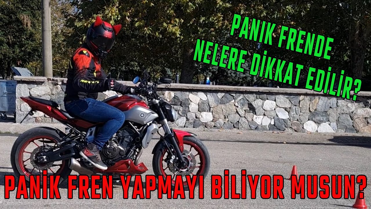 PANİK FREN NASIL YAPILIR? #mt07 #motor #fren