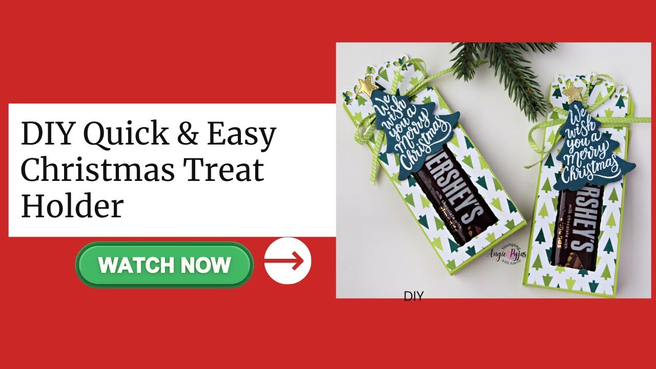 DIY Christmas Treat Holder: How to Make a Mini ChocolateTreat Holder with a Sweet Surprise!