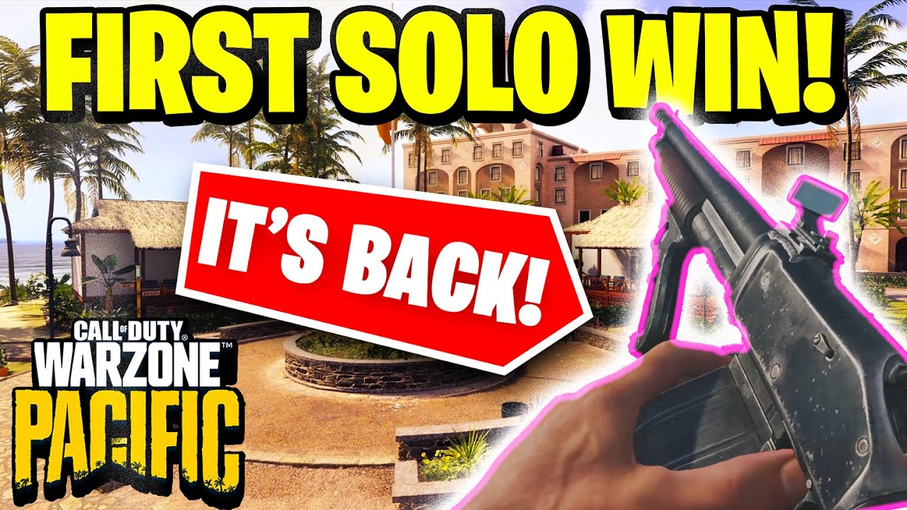 FIRST SOLO DUB ON WARZONE PACIFIC (Caldera)! COMBAT SHOTGUN FTW BABY! *Call of Duty Warzone*