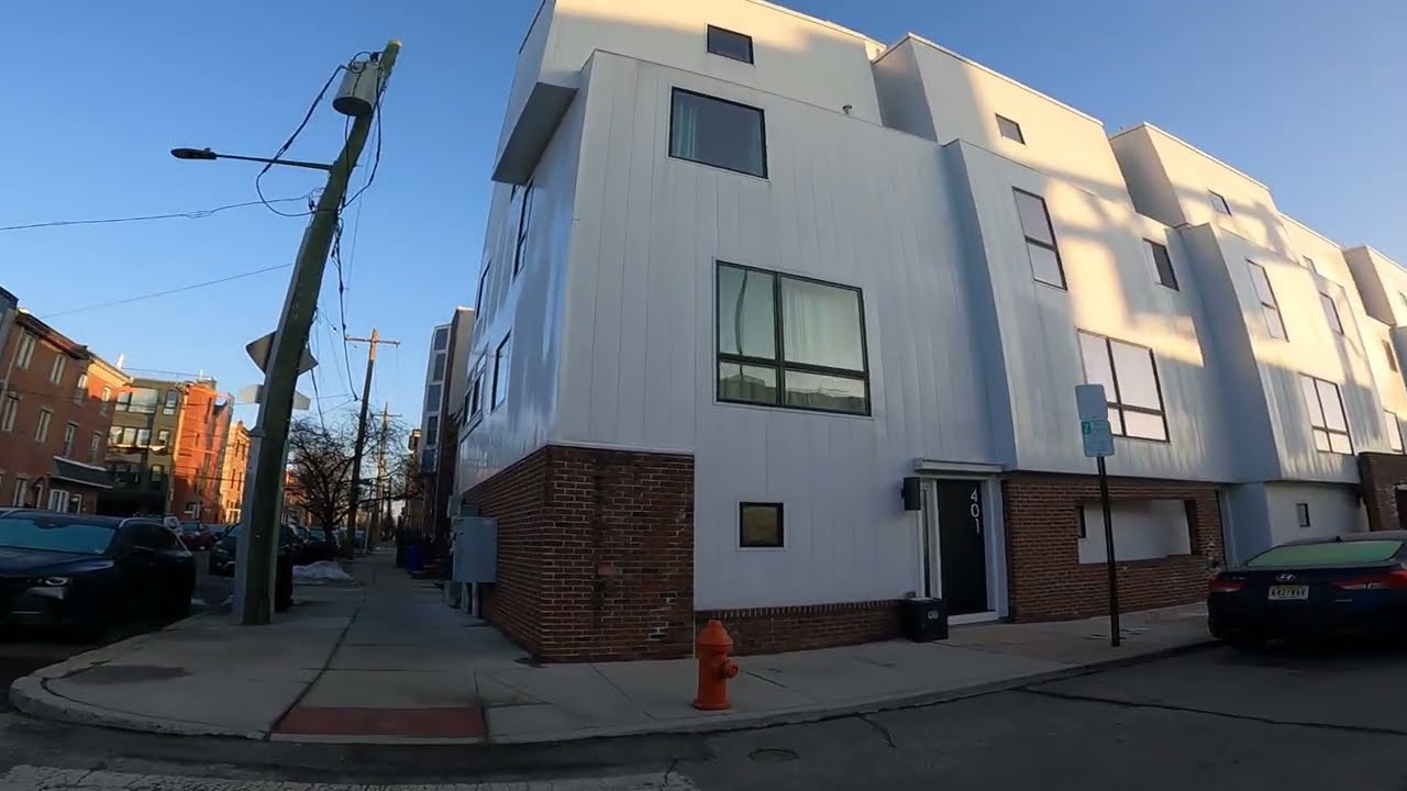 Sunrise Walk ** West on Columbia Ave in Fishtown ** Philadelphia PA ASMR [4K]