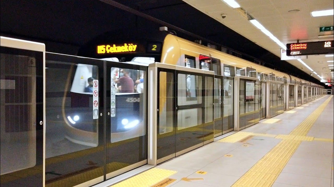 Метро Стамбула (M5), станция Дудуллу [метро без водителя]