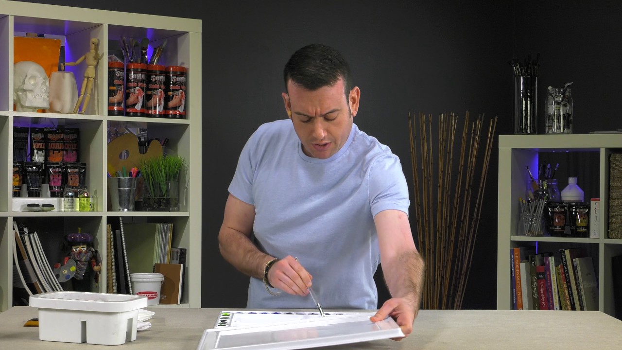 Creative Mark Watercolor Palette with Cover - Product Demo