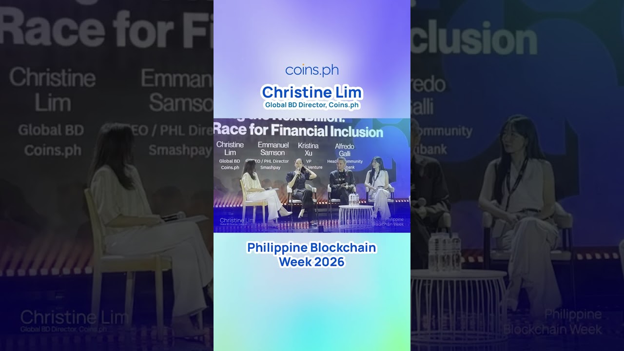 Christine Lim at Philippine Blockchain Week 2026 #CoinsPH #PBW2026