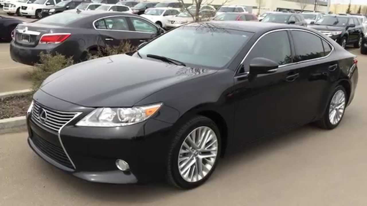Lexus Certified Pre Owned 2013 ES 350 Black on Black - Touring Package Review - Edmonton, Calgary