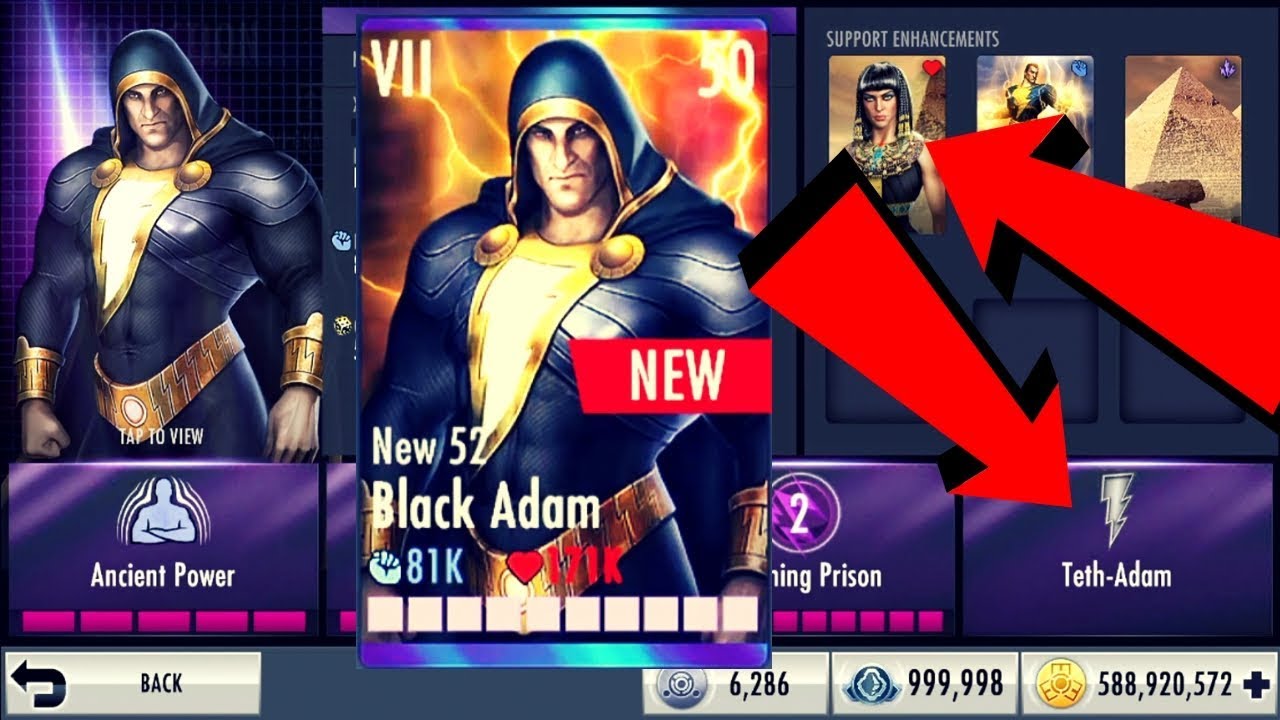 New 52 Black Adam! Injustice Gods Among Us 3.2! iOS/Android!