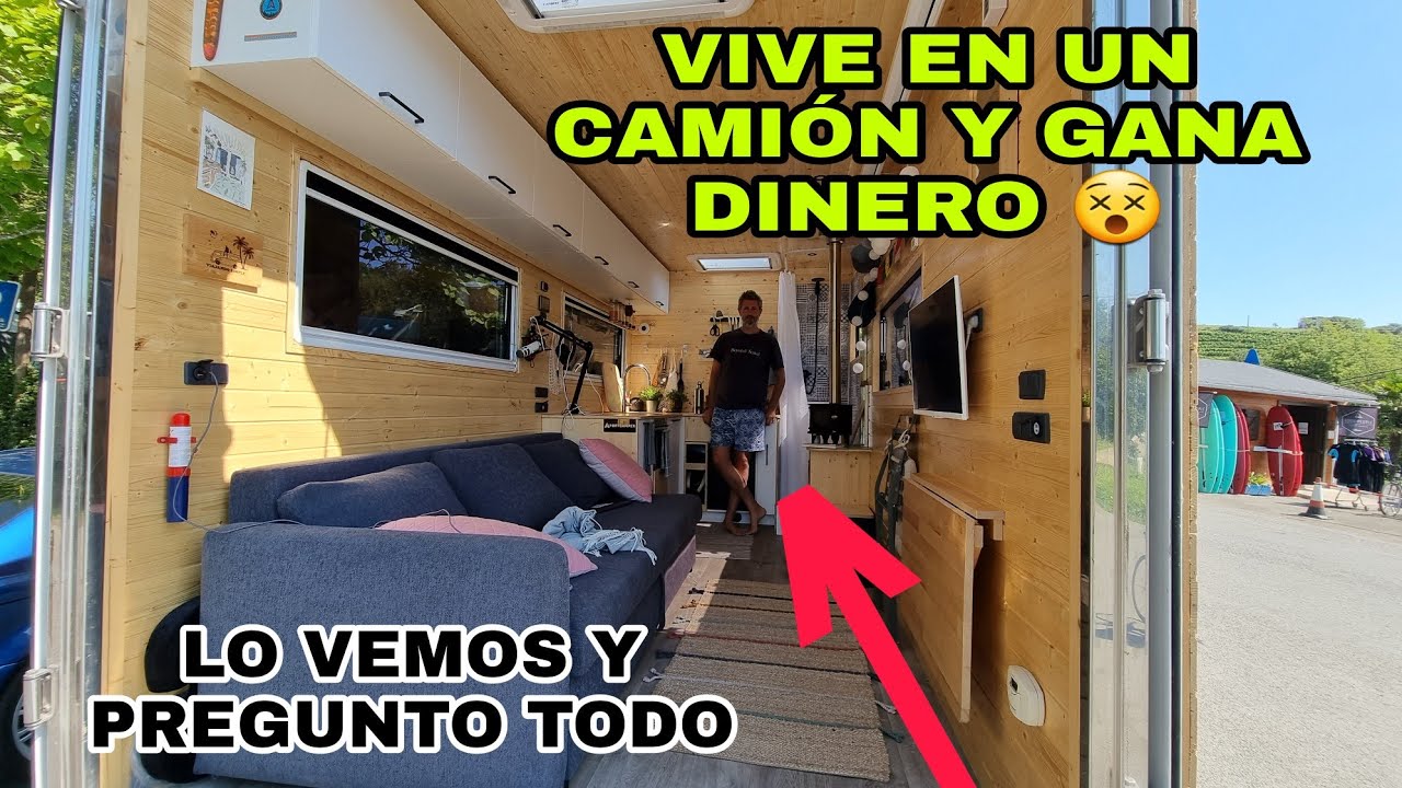 VIVE en CAMIÓN con CHIMENEA🔥 Le pregunto TODO..😬Entrevista a Viajandosimple Nomada Digital hace años