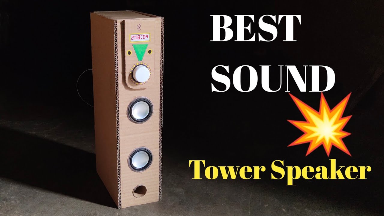 how to make DIY Tower speaker🔊🔊