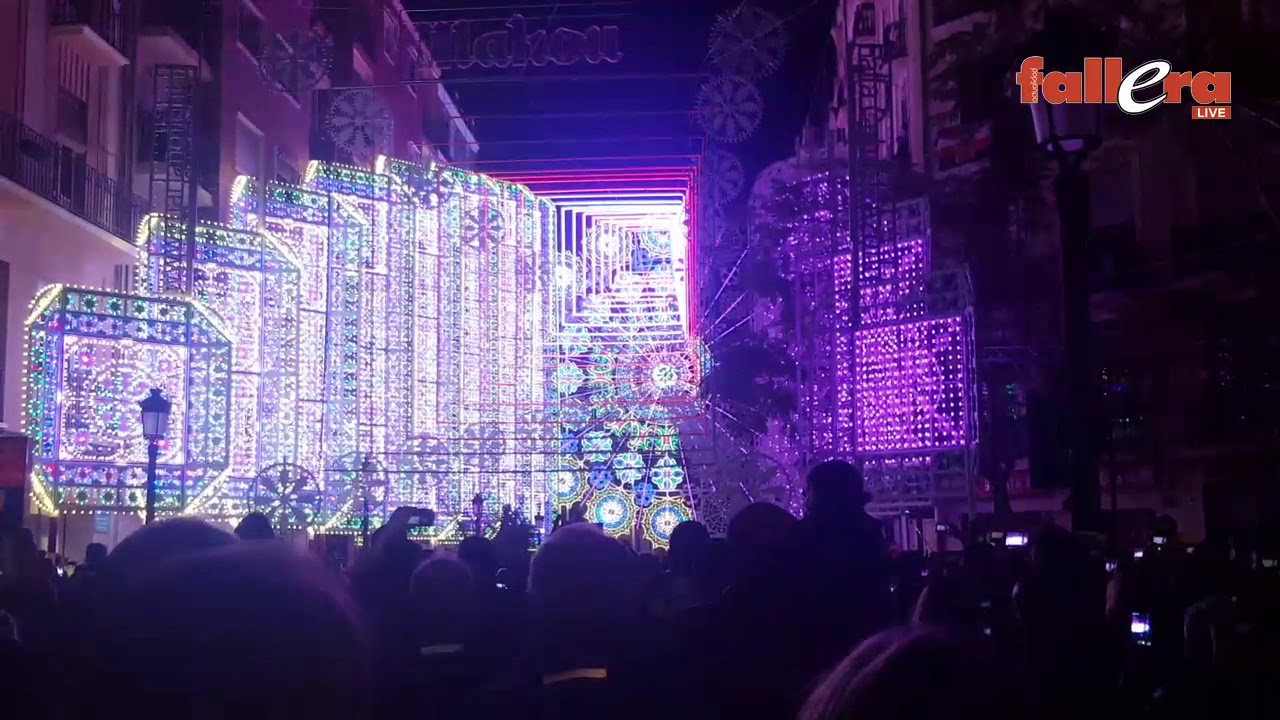 Iluminación de la falla Cuba-Literato Azorín 2018