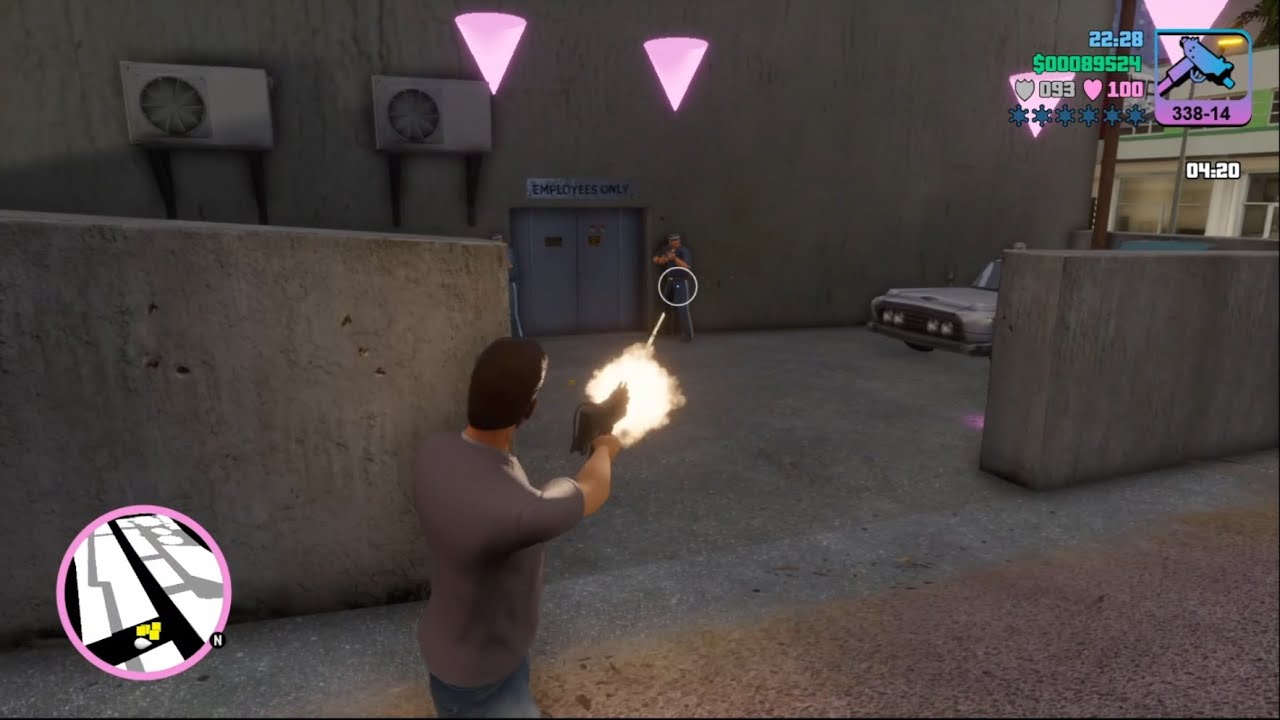 GTA Vice City - Part 10, The Definitive Edition Walkthrough (DBP Security) - with commentary