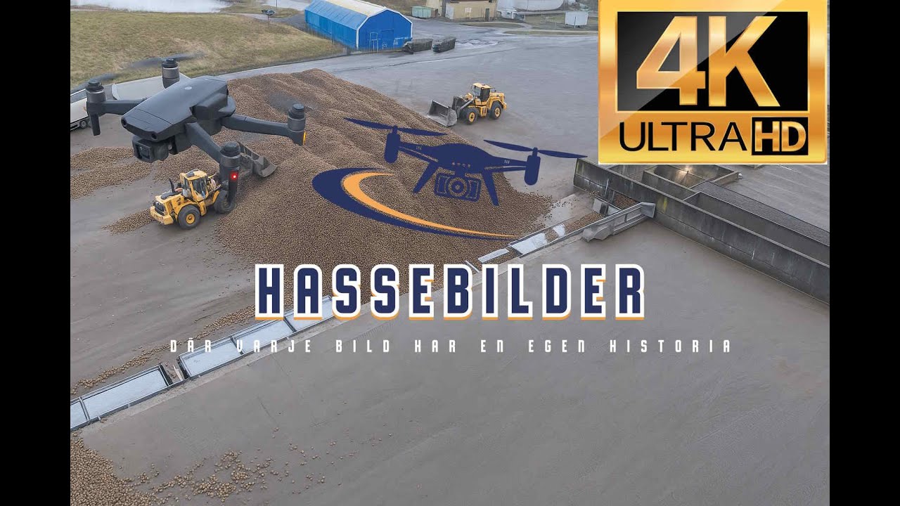 Örtofta Sockerfabrik i 4K – Volvolastare i arbete | Sugar Beet Factory Drone Film