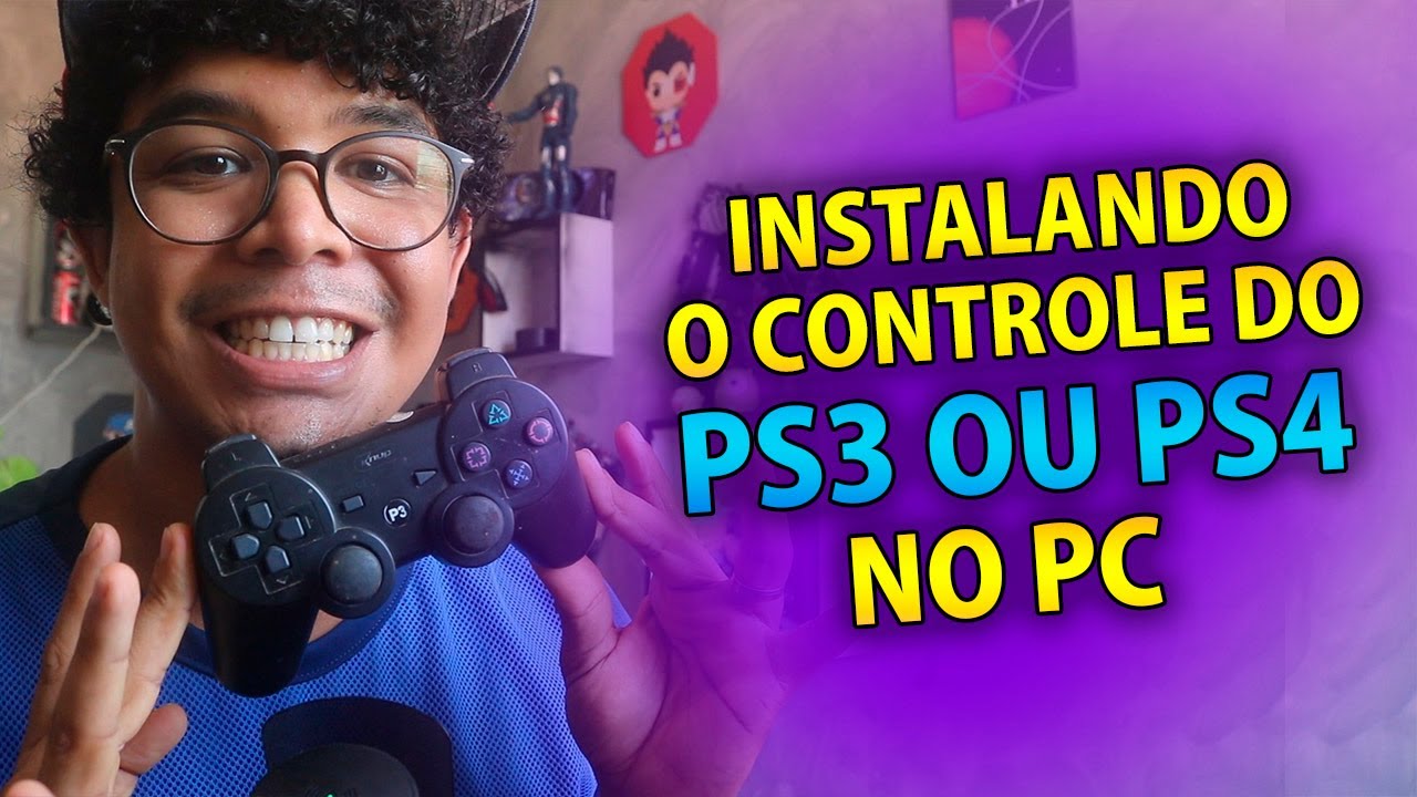 COMO CONECTAR O CONTROLE DO PS3 OU PS4 NO PC PARA JOGAR (VIA USB OU BLUETOOTH)