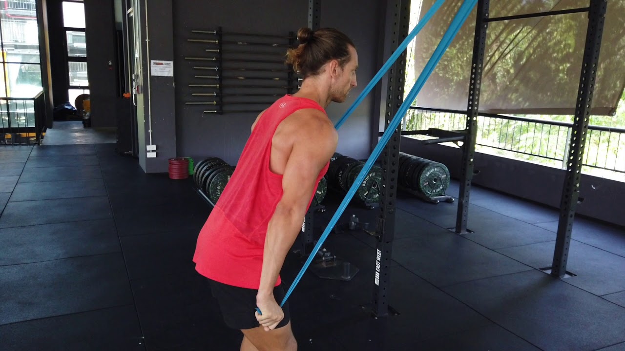 Resistance Band Tricep Push Down | Exercises to do at home | Travel Workouts