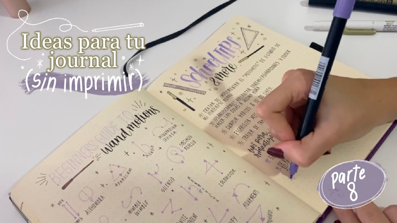 ideas creativas para tu journal (sin imprimir)‧͙⁺˚*･༓☾ parte 8