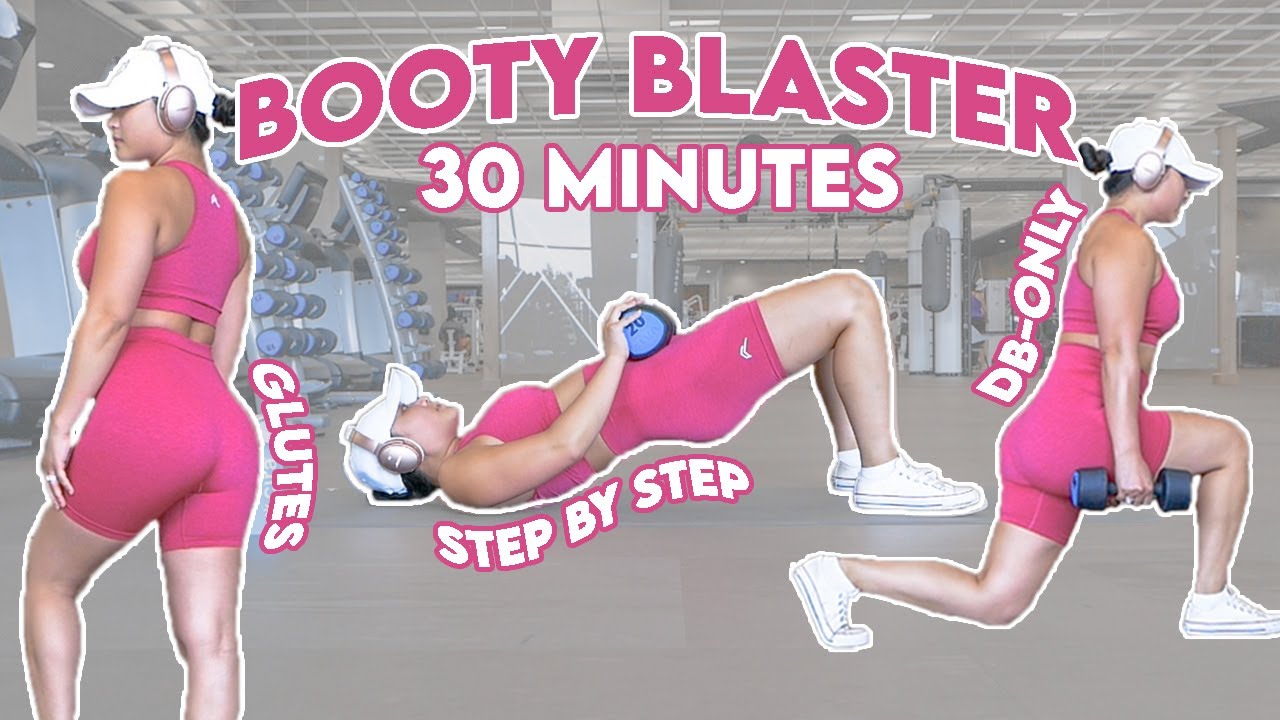 STEP BY STEP BOOTY BURN WORKOUT | DUMBBELL-ONLY