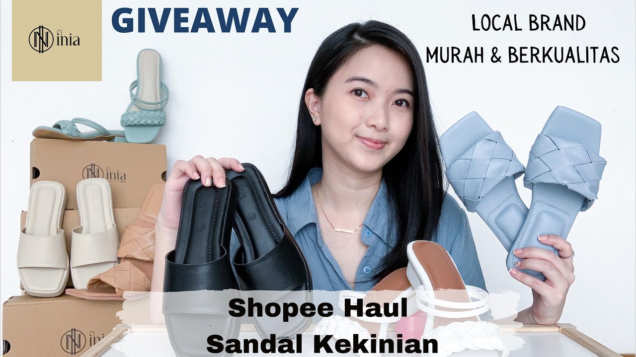 Shopee Haul Sandal Kekinian + Giveaway | Murah & Berkualitas