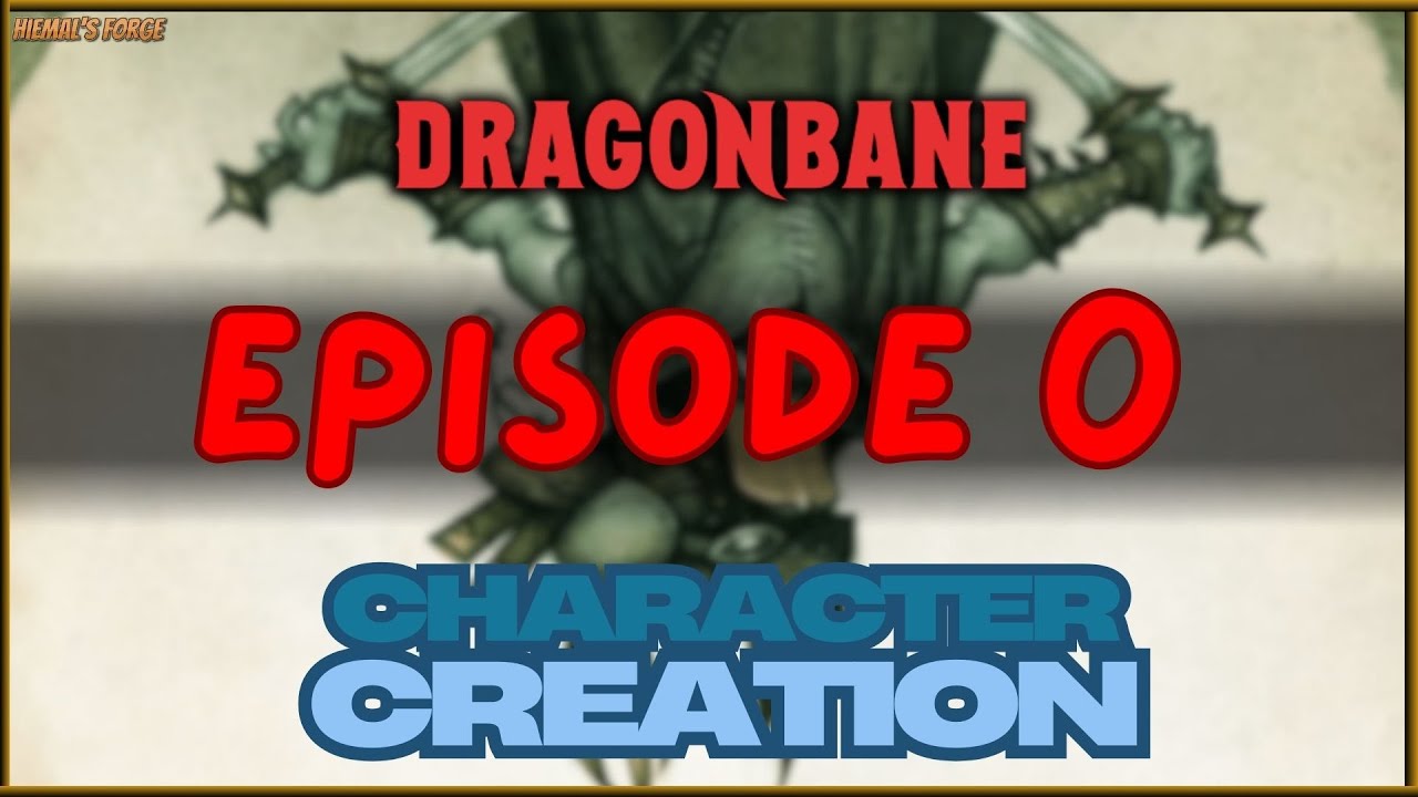 Solo Shenanigans ~ 🐉Dragonbane // Episode #0 Character Creation