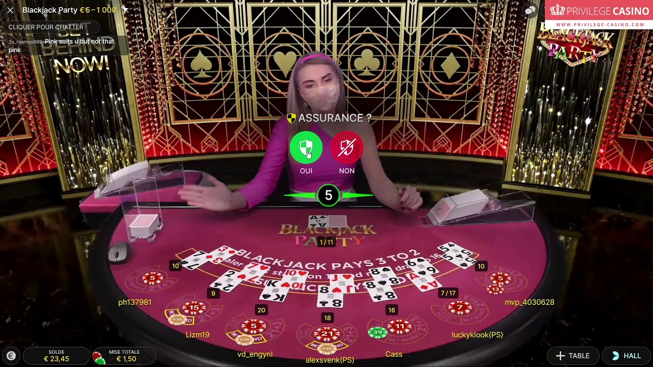 Test du jeu de casino LIVE : Blackjack Party d'Evolution Gaming