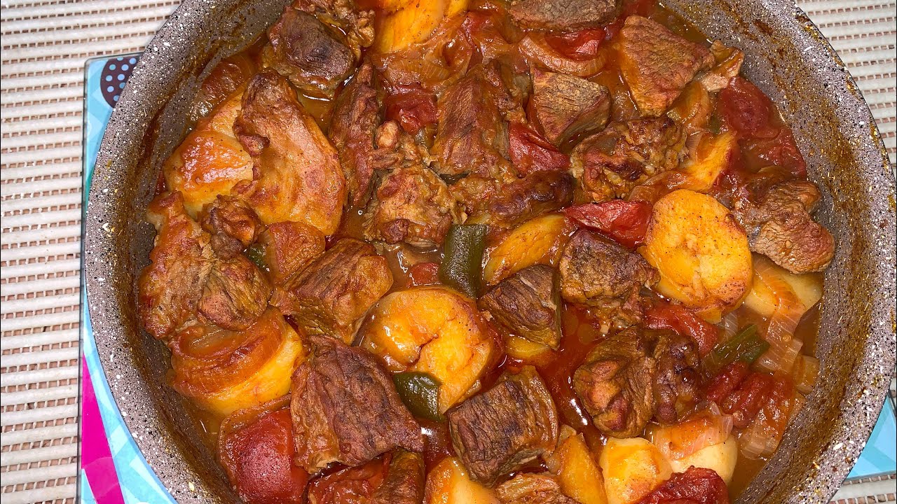 صنيه بطاطس باللحمه  😋😋