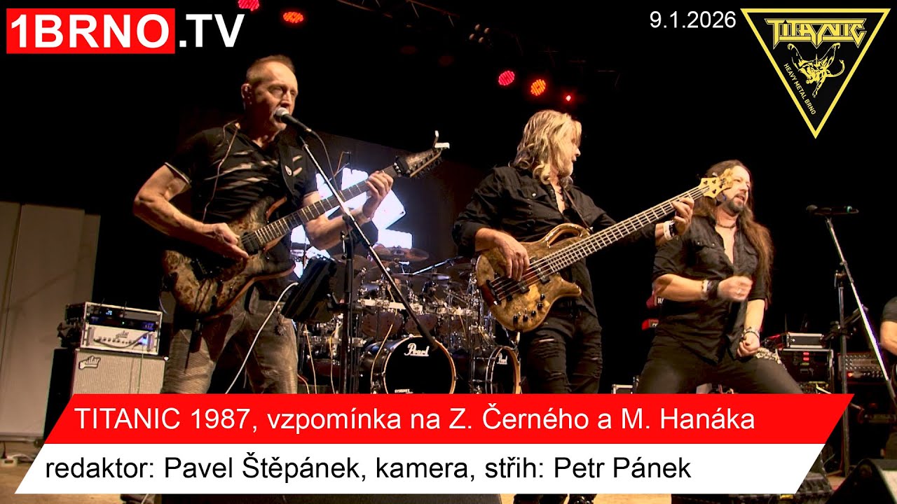 TITANIC 1987. Reportáž ze vzpomínkového koncertu na Milana Hanáka a Zdeňka Černého. WWW.1BRNO.TV