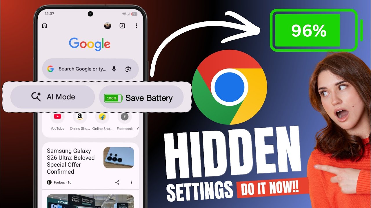 Chrome's Hidden Battery Boosters 😮🔋 | Chrome Browser Hidden Settings To Increase Battery Backup | 
