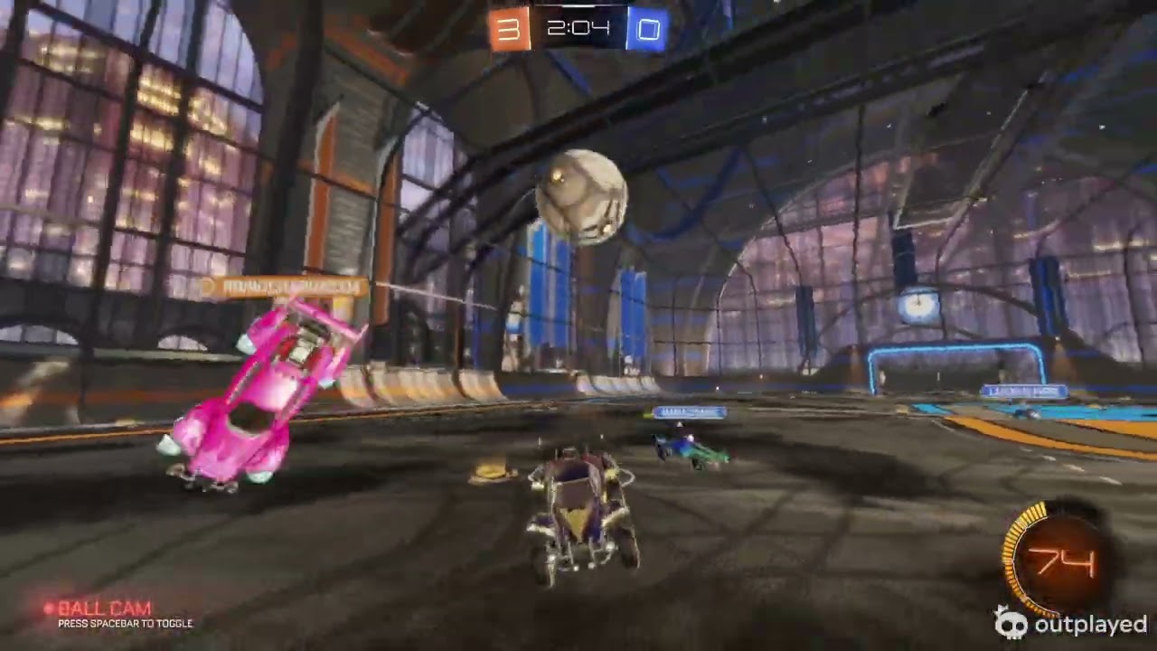Playing Rocket League with a friend