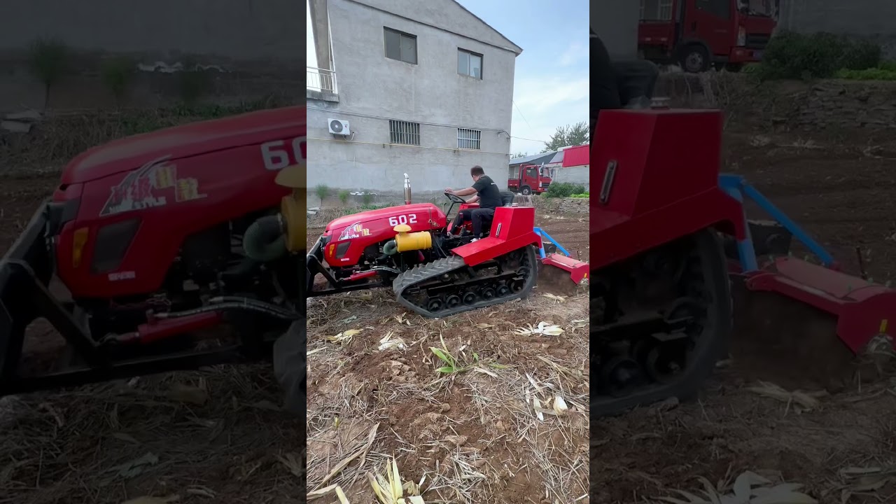 60 HP crawler rotary cultivator