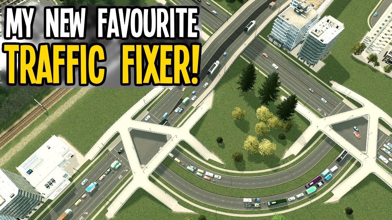This Intersection Just EATS Traffic in Cities Skylines!