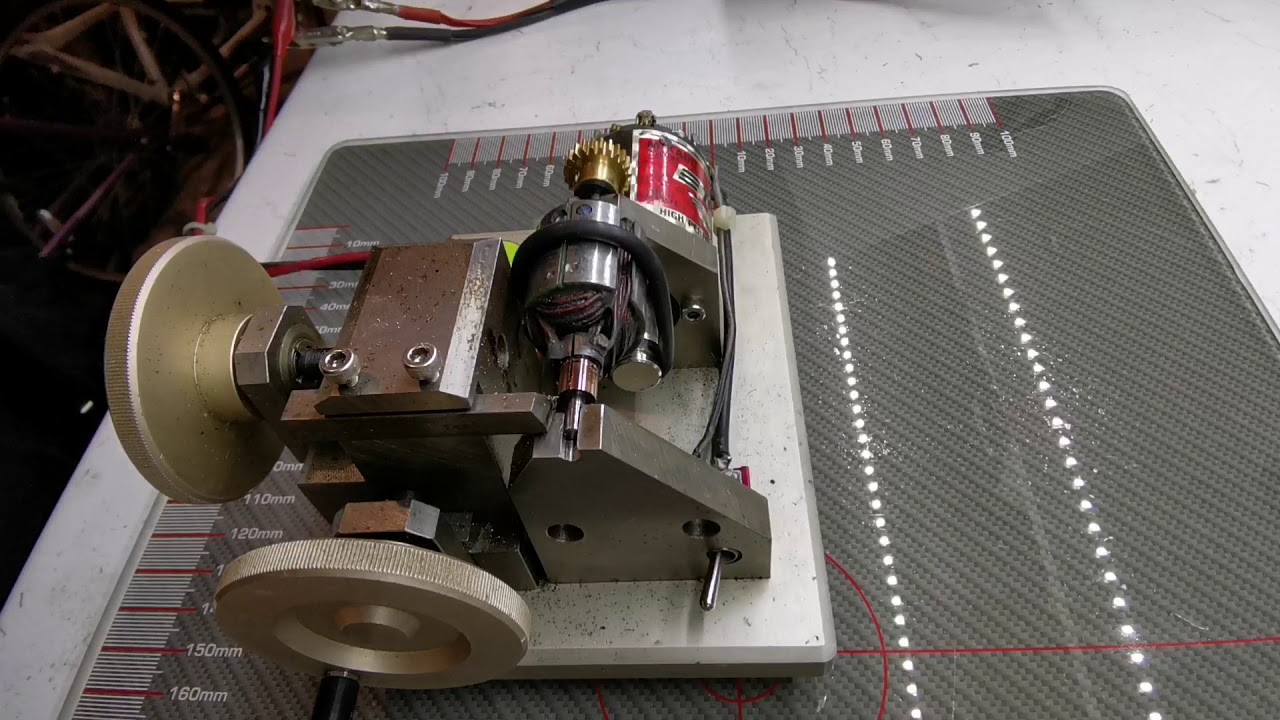 Retro LRP motor skim on Orion lathe, powered by competition electronics turbo. All vintage episode!