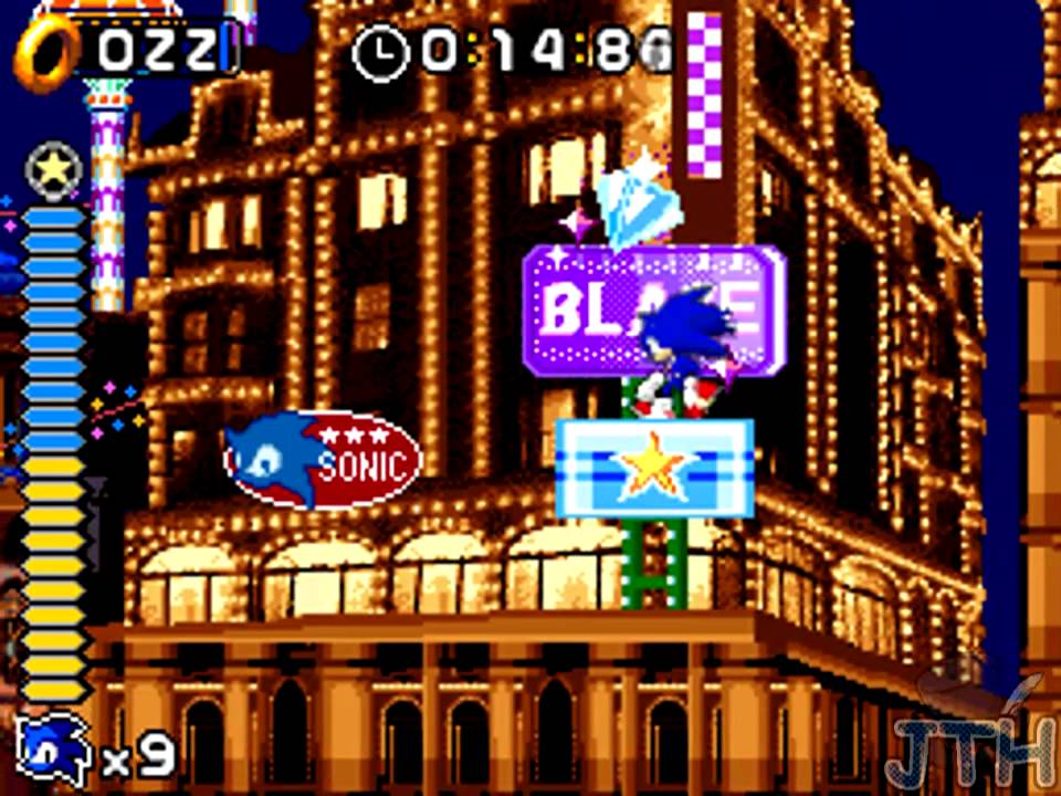 Sonic Rush - Night Carnival S-Rank (Sonic - Act 1/Act 2/Boss)