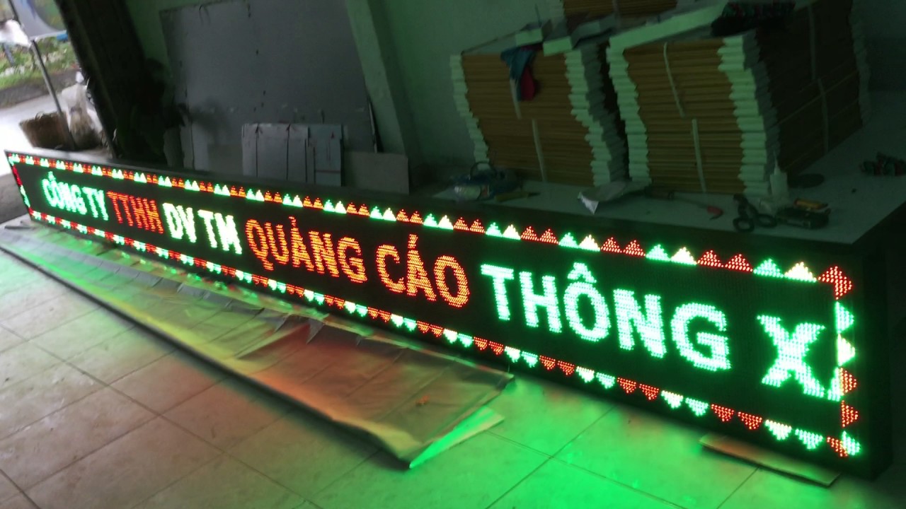 Bang Led matrix QC Thong Xanh   Nha Be