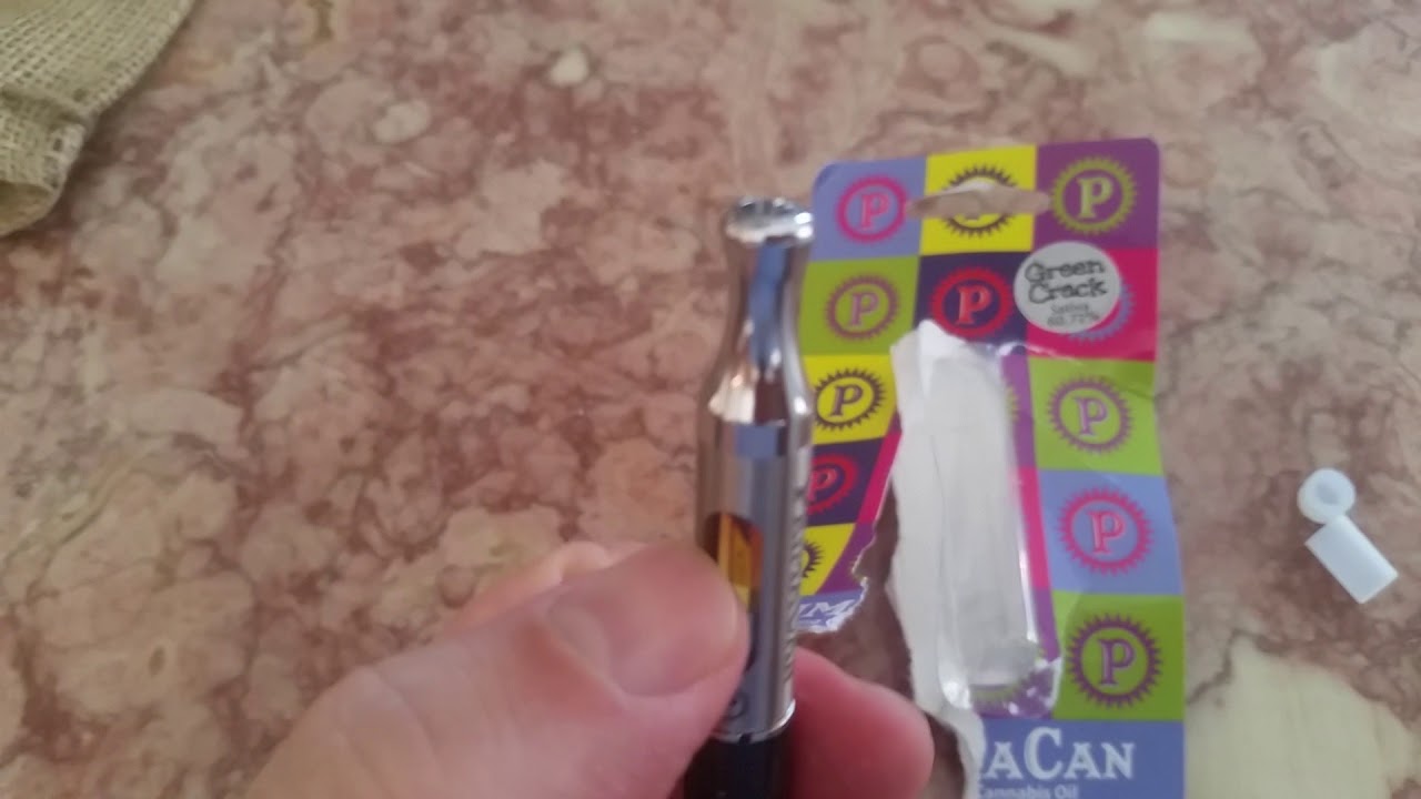 Review PrimaCan THC vape cart. Green Crack!