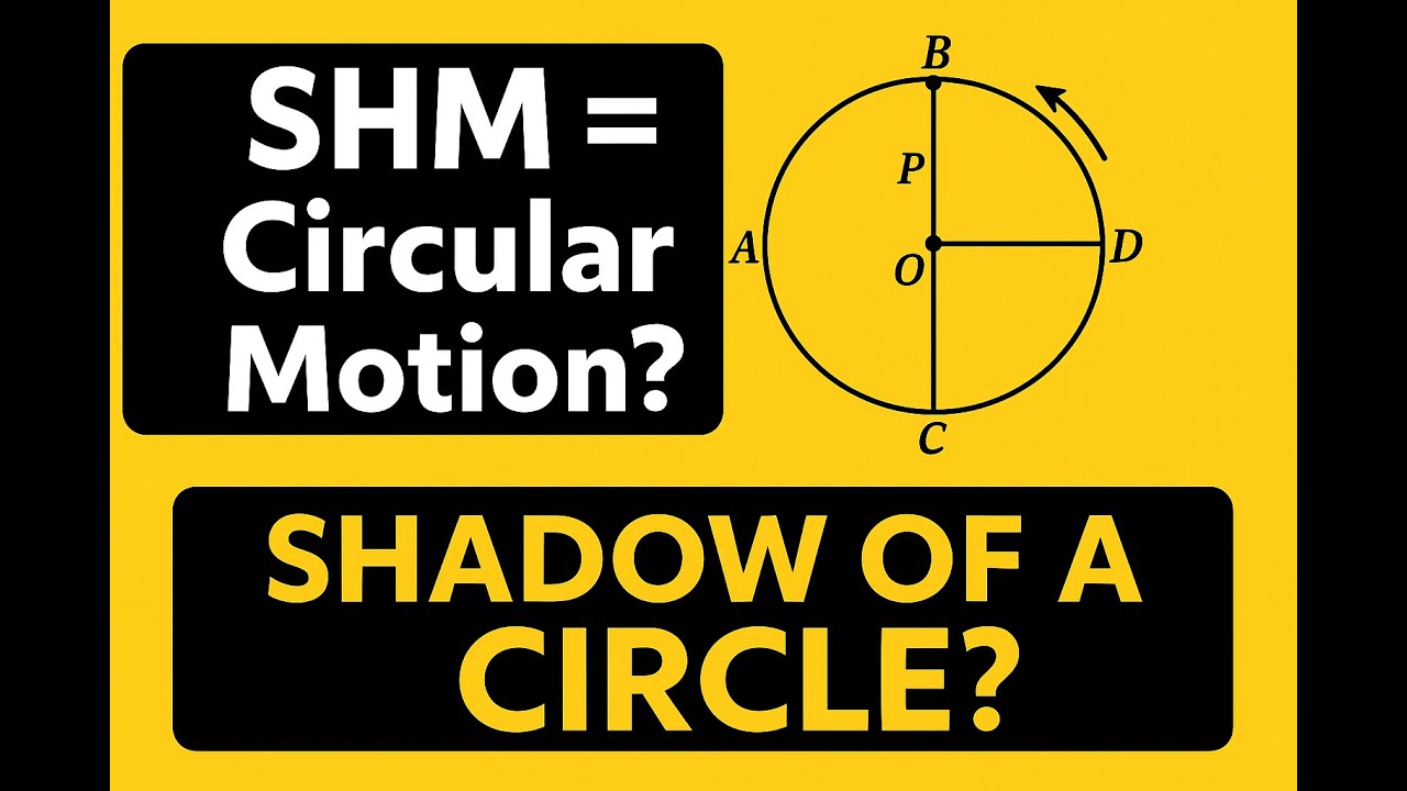 Why is SHM Taken as the Projection of Uniform Circular Motion? | Class 11 Physics | JEE/NEET