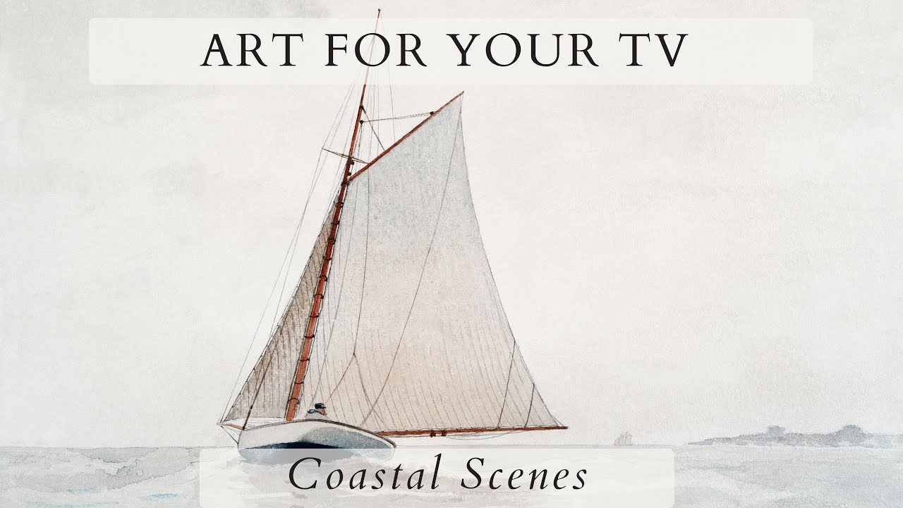Vintage Coastal TV Screensaver | Seascape Slideshow | Frame TV Art Screensaver | 1Hr 4K HD Paintings