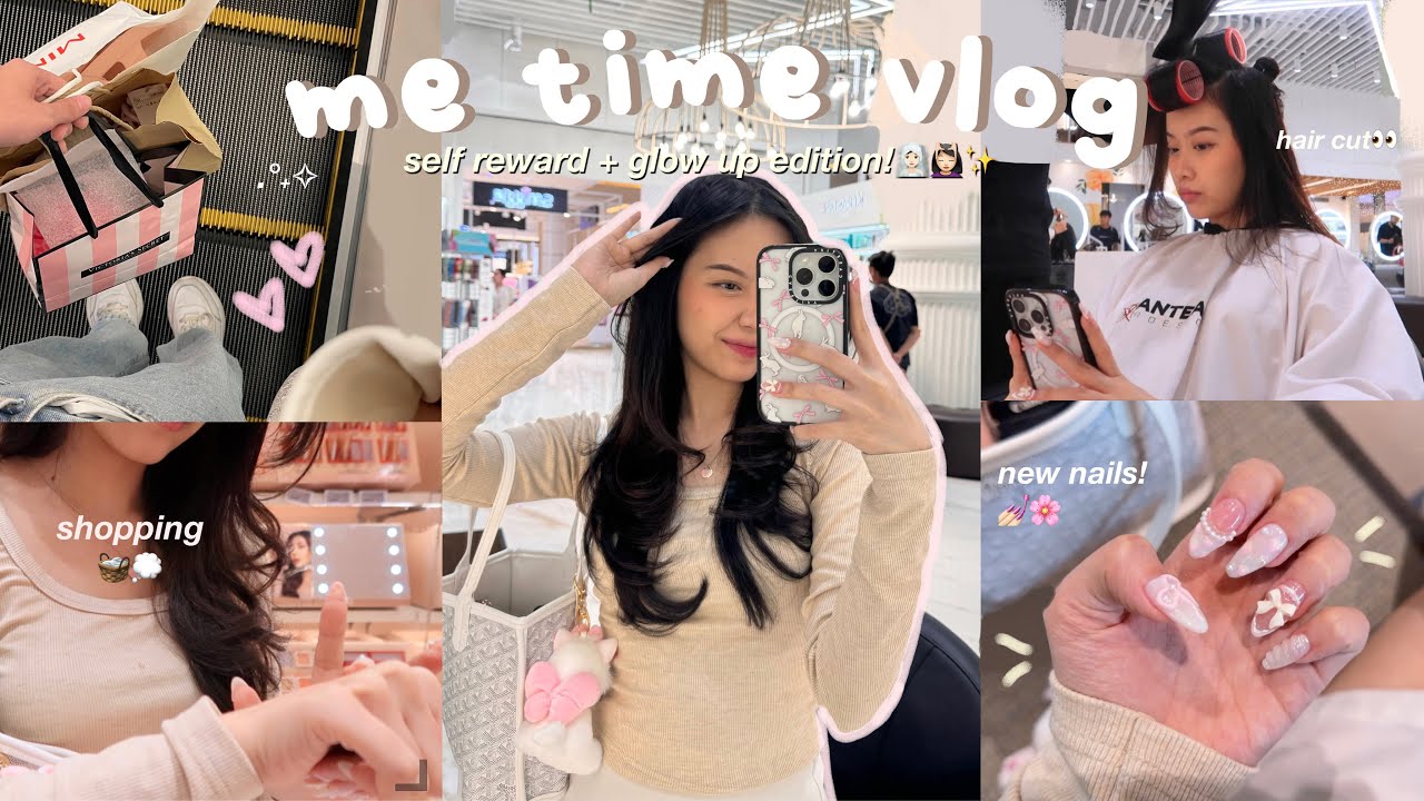 ME TIME VLOG🧖🏻‍♀️✨*self reward* + glowing up! : nyalon, new nails, shopping, selfcare 💅🏻🧘🏻‍♀️