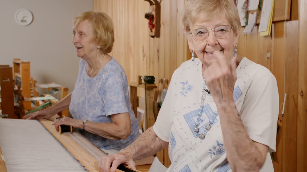 Le métier de tisserande avec Georgette Lanciaux