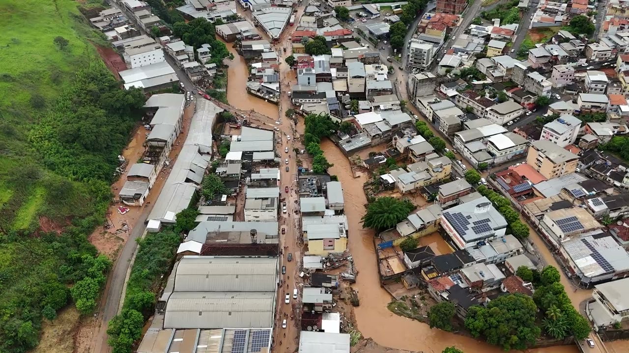 DRONES MOSTRAM A DIMENSÃO DA TRAGÉDIA EM UBÁ